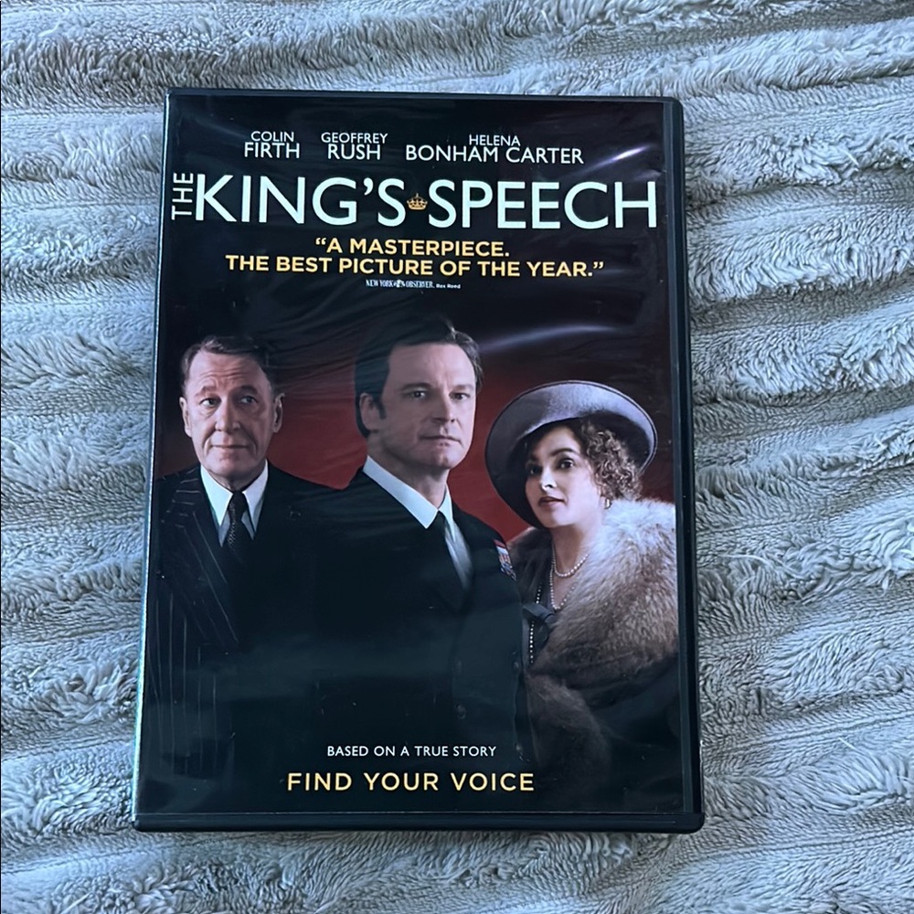 ☑️The King's Speech DVD